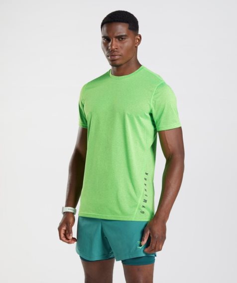Gymshark Sport Férfi Póló Világos Zöld | HU-L-872
