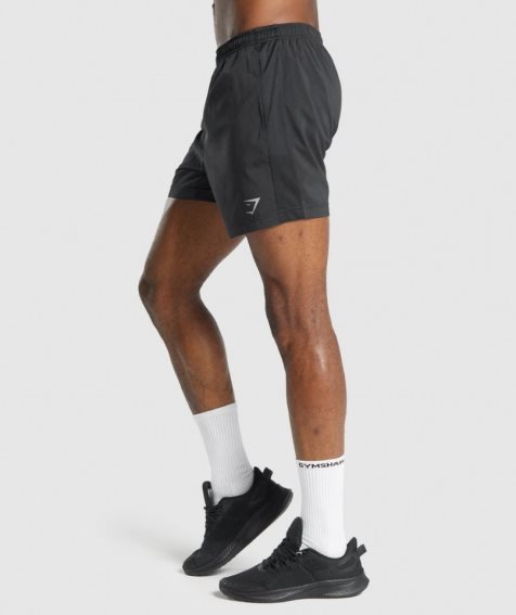 Gymshark Sport Férfi Rövidnadrág Fekete | HU-F-459