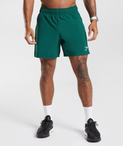 Gymshark Sport Férfi Rövidnadrág Zöld | HU-H-625