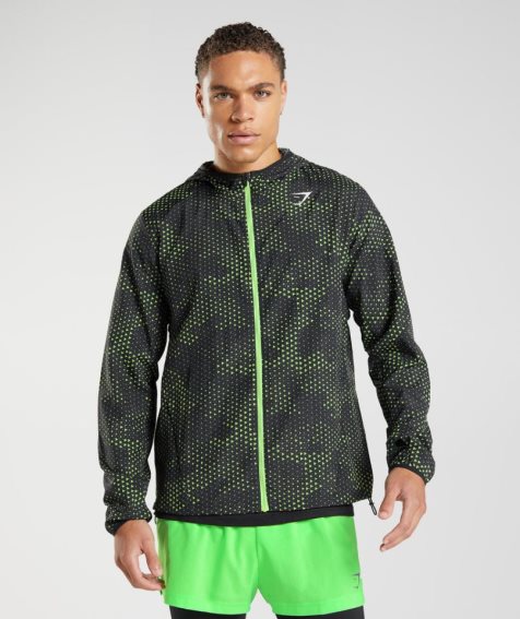 Gymshark Sport Férfi Széldzseki Fekete | HU-S-208