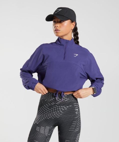 Gymshark Sport Női Széldzseki Lila | HU-Y-348