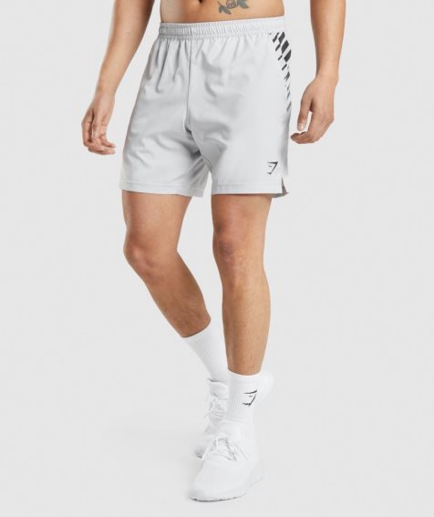 Gymshark Sport Stripe 7" Férfi Rövidnadrág Fehér | HU-R-784