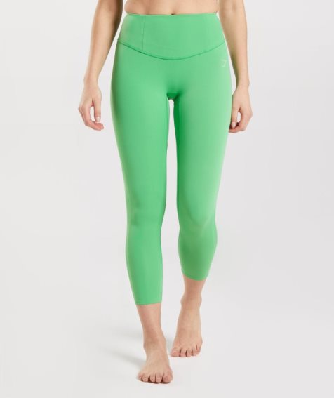 Gymshark Studio 7/8 Női Leggings Zöld | HU-Y-369