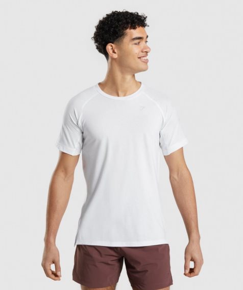 Gymshark Studio Amplify Férfi Póló Fehér | HU-U-879