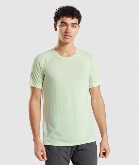 Gymshark Studio Amplify Férfi Póló Menta | HU-C-309