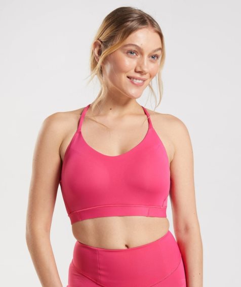 Gymshark Studio Női Sportmelltartó Rózsaszín | HU-R-862