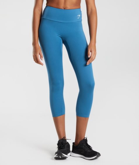 Gymshark Torna 7/8 Női Leggings Kék | HU-F-583