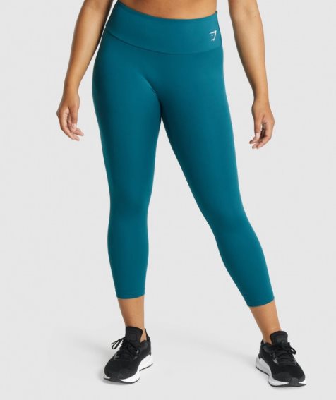 Gymshark Torna 7/8 Női Leggings Türkiz | HU-E-675