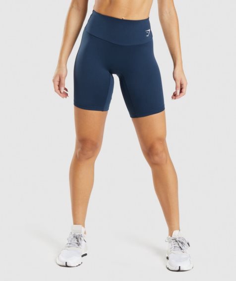 Gymshark Torna Cycling Női Rövidnadrág Sötétkék | HU-B-318