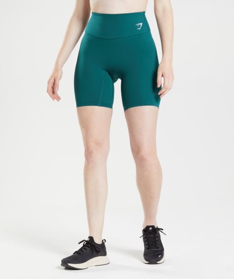 Gymshark Torna Cycling Női Rövidnadrág Türkiz | HU-R-628