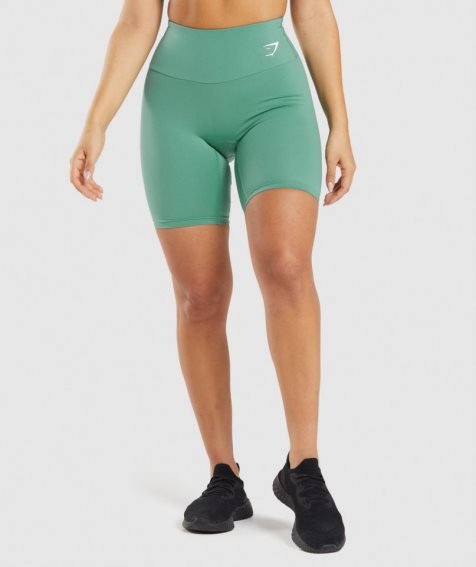 Gymshark Torna Cycling Női Rövidnadrág Zöld | HU-Y-126