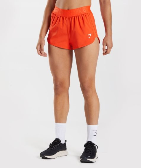 Gymshark Torna Loose Fit Női Rövidnadrág Narancssárga | HU-A-045