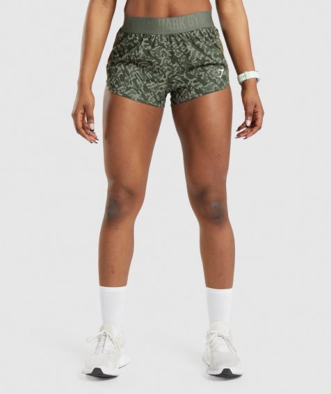 Gymshark Torna Loose Fit Női Rövidnadrág Zöld | HU-F-867