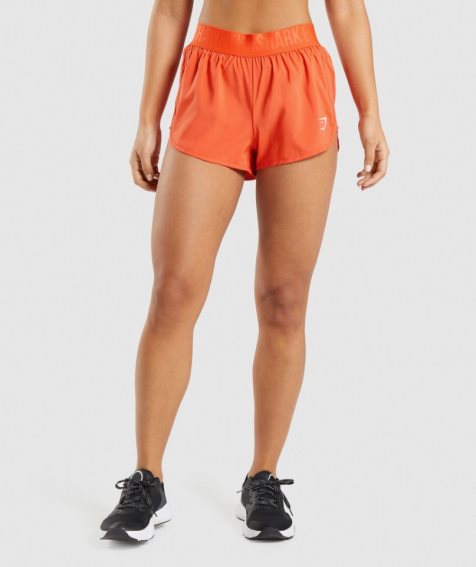 Gymshark Torna Loose Fit Női Rövidnadrág Narancssárga | HU-U-543