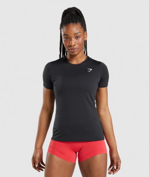 Gymshark Torna Női Póló Fekete | HU-X-503