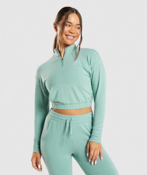 Gymshark Torna Pippa Női Pulóverek Türkiz | HU-T-230