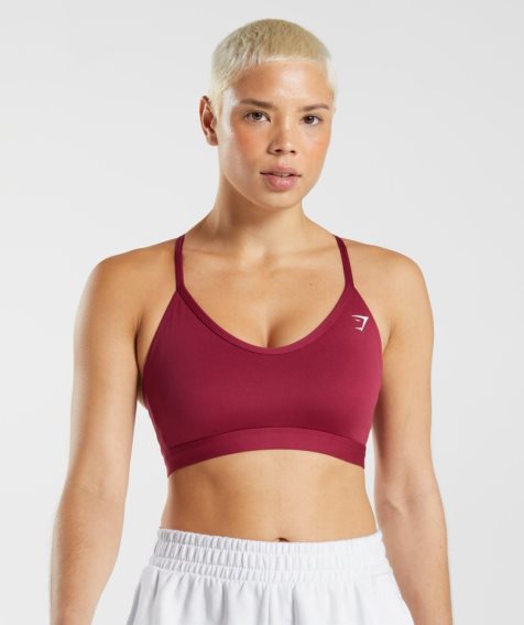 Gymshark V Neck Női Sportmelltartó Fukszia | HU-Q-582