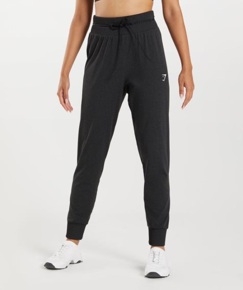 Gymshark Vital Seamless 2.0 Női Jogger Nadrág Fekete | HU-P-240