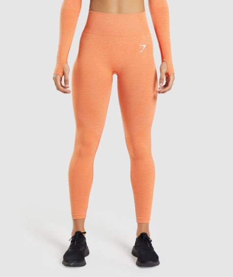 Gymshark Vital Seamless 2.0 Női Leggings Narancssárga | HU-B-951