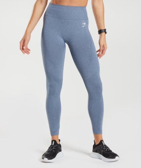 Gymshark Vital Seamless 2.0 Női Leggings Kék | HU-G-269