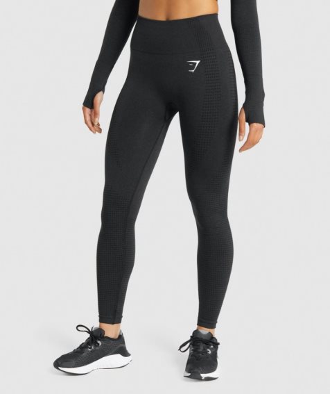 Gymshark Vital Seamless 2.0 Női Leggings Fekete | HU-P-691