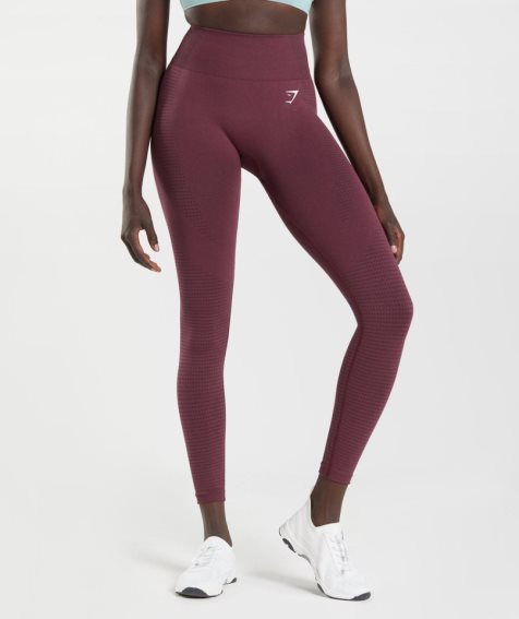 Gymshark Vital Seamless 2.0 Női Leggings Bordó | HU-Z-705