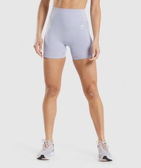 Gymshark Vital Seamless 2.0 Női Rövidnadrág Világos Kék | HU-B-397