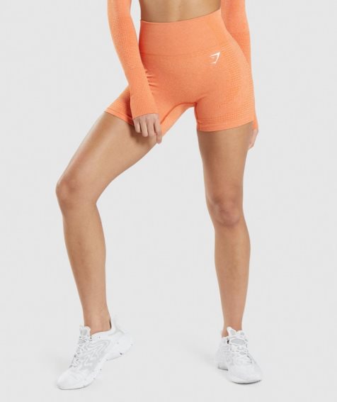 Gymshark Vital Seamless 2.0 Női Rövidnadrág Narancssárga | HU-F-096