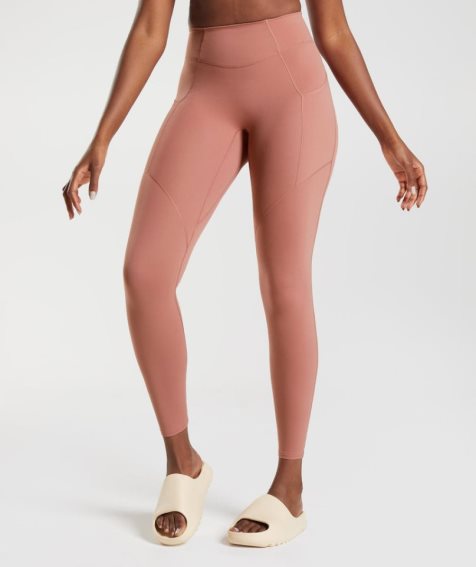 Gymshark Whitney Everyday Pocket Női Leggings Rózsaszín | HU-Z-420