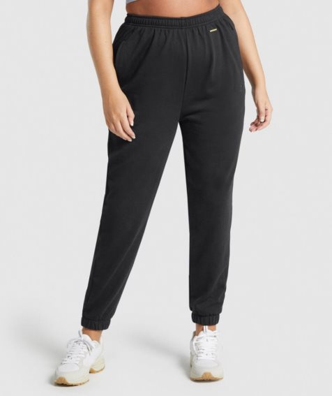 Gymshark Whitney Loose Női Jogger Nadrág Fekete | HU-E-628