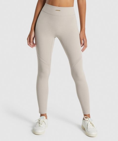 Gymshark Whitney Mesh Női Leggings Világos Szürke | HU-R-982