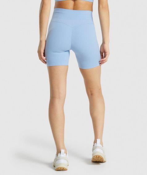 Gymshark Whitney Mesh Női Rövidnadrág Kék | HU-T-354