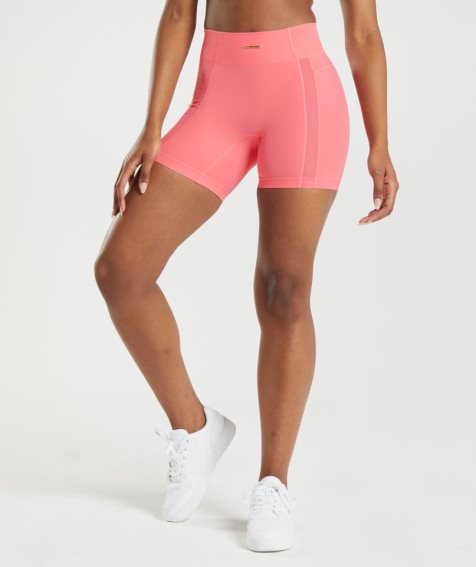 Gymshark Whitney Mesh Női Rövidnadrág Rózsaszín | HU-H-431