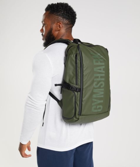 Gymshark X-Series 0.3 Hátizsák Olivazöld | HU-E-723