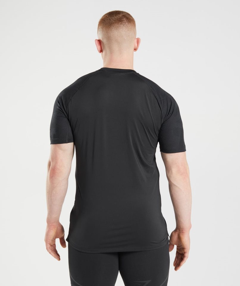 Gymshark 315 Férfi Póló Fekete | HU-L-956
