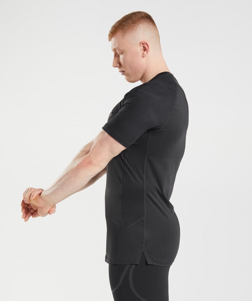 Gymshark 315 Férfi Póló Fekete | HU-L-956