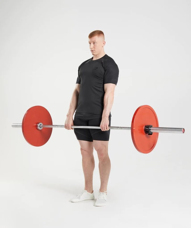 Gymshark 315 Férfi Póló Fekete | HU-L-956