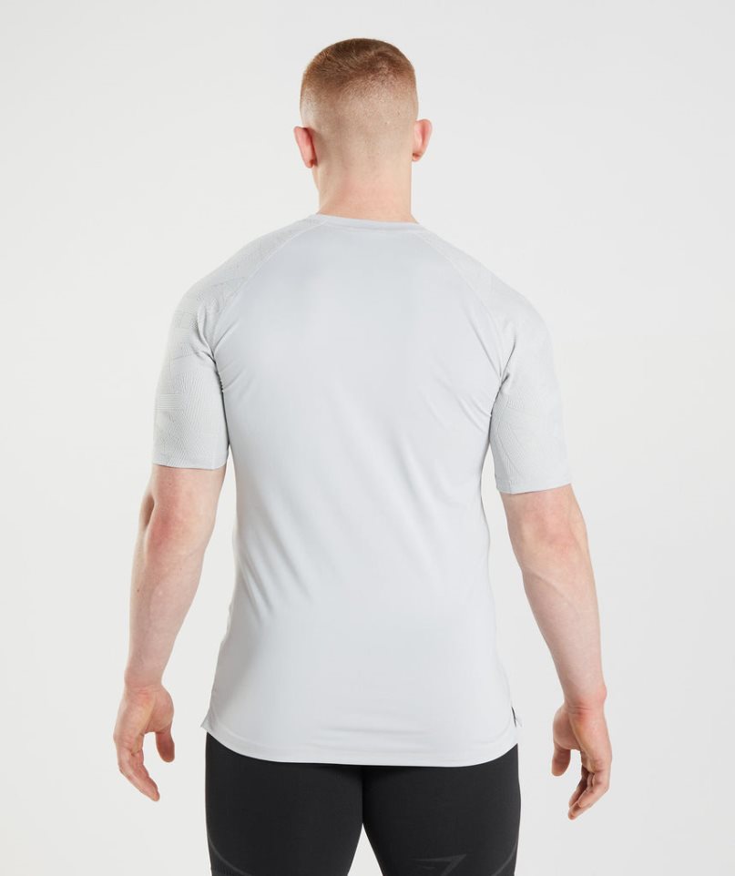 Gymshark 315 Férfi Póló Világos Szürke | HU-P-361