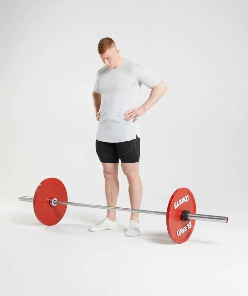Gymshark 315 Férfi Póló Világos Szürke | HU-P-361