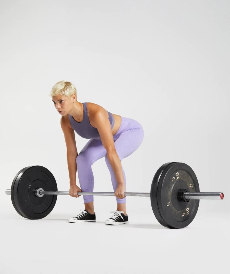 Gymshark 315 Performance High Neck Női Sportmelltartó Lila | HU-L-084