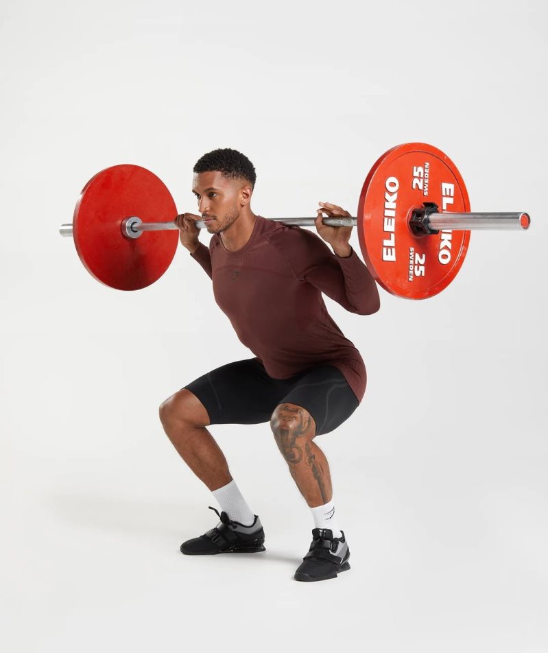 Gymshark 315 Seamless 1/2 Férfi Rövidnadrág Fekete | HU-A-520