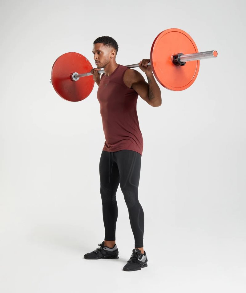 Gymshark 315 Seamless Férfi Leggings Fekete | HU-E-234