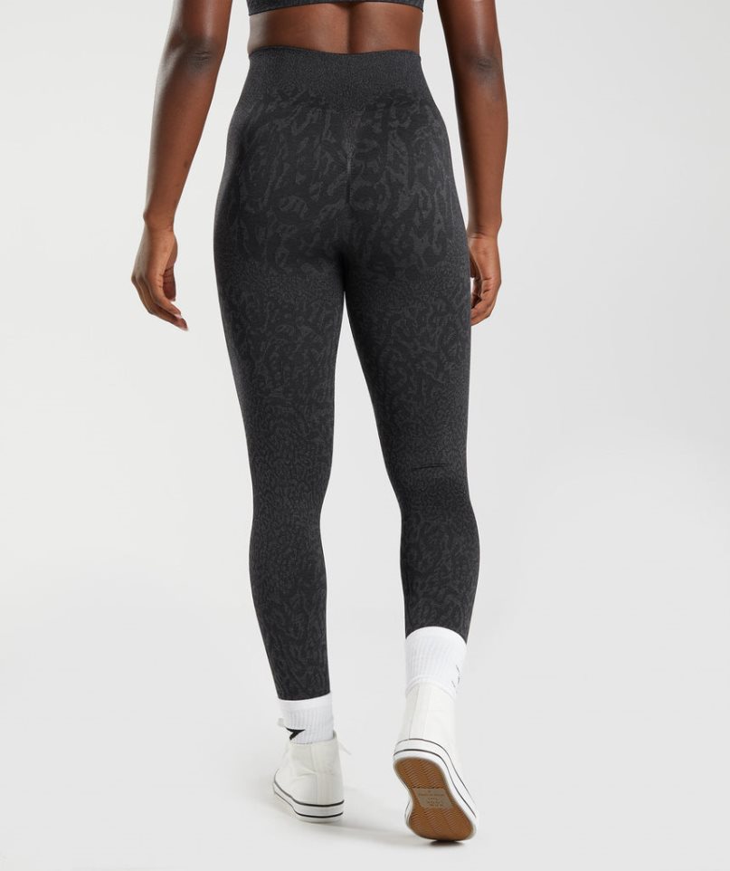 Gymshark Adapt Animal Seamless Női Leggings Fekete | HU-K-140