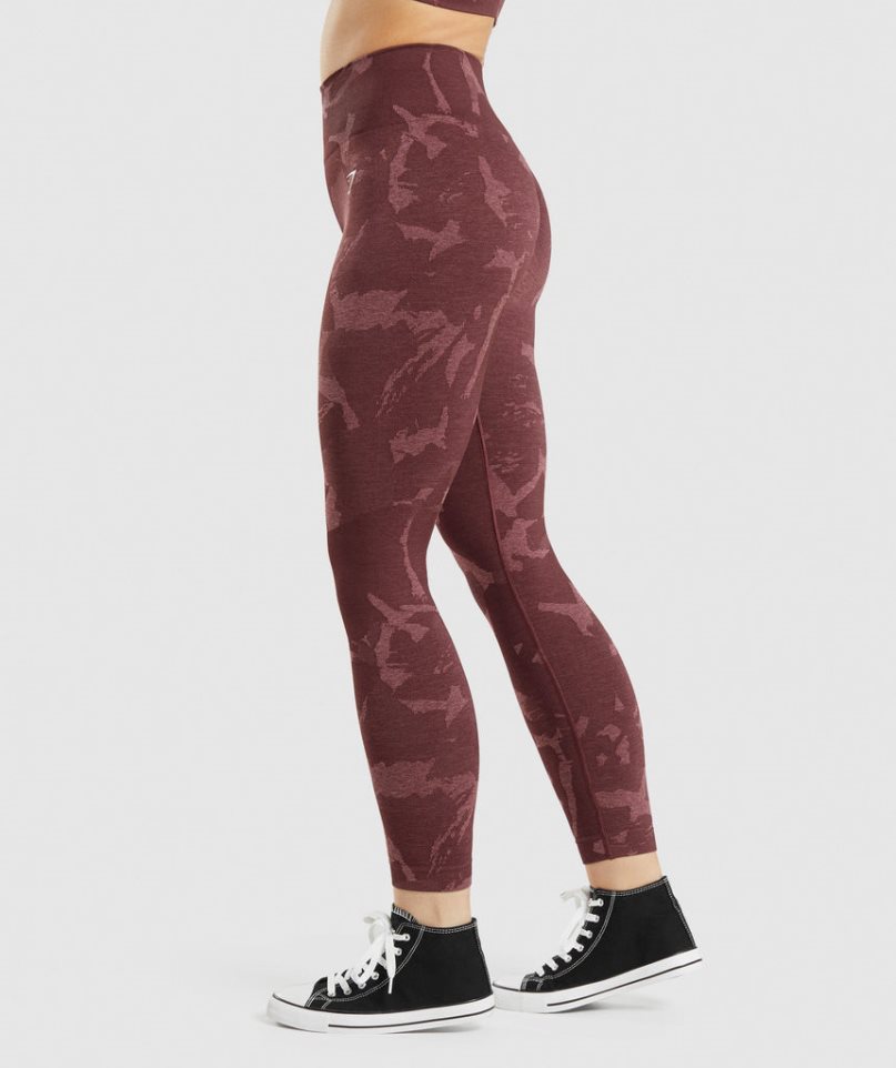 Gymshark Adapt Camo Seamless Női Leggings Barna | HU-Y-204