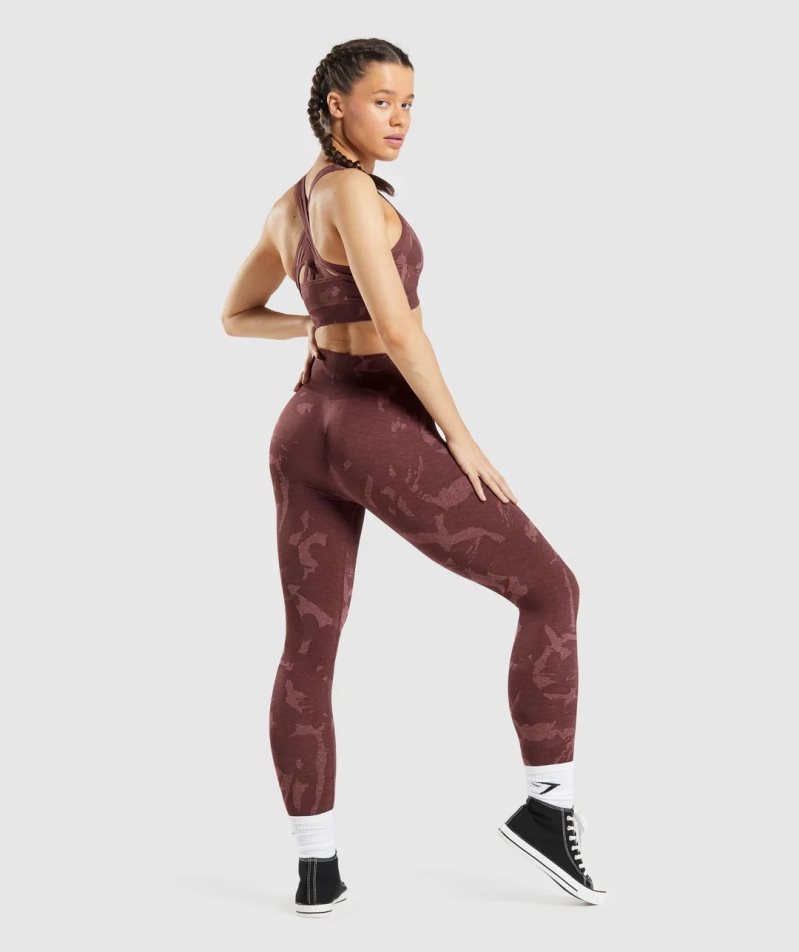 Gymshark Adapt Camo Seamless Női Leggings Barna | HU-Y-204