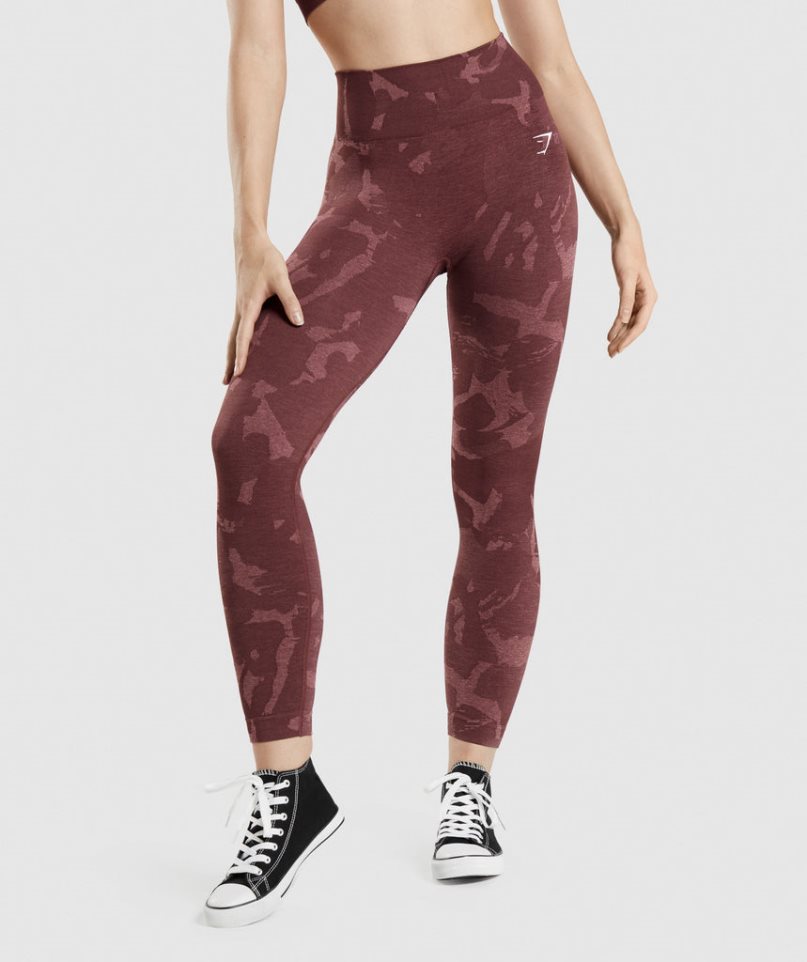 Gymshark Adapt Camo Seamless Női Leggings Barna | HU-Y-204