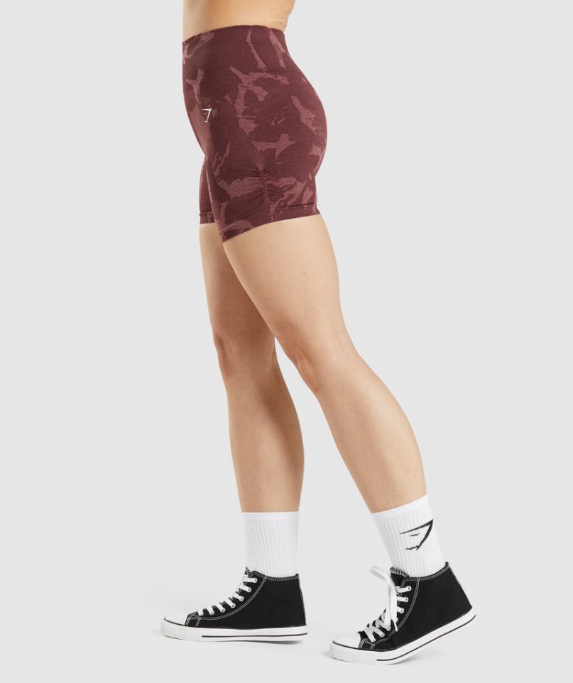 Gymshark Adapt Camo Seamless Női Rövidnadrág Barna | HU-U-397