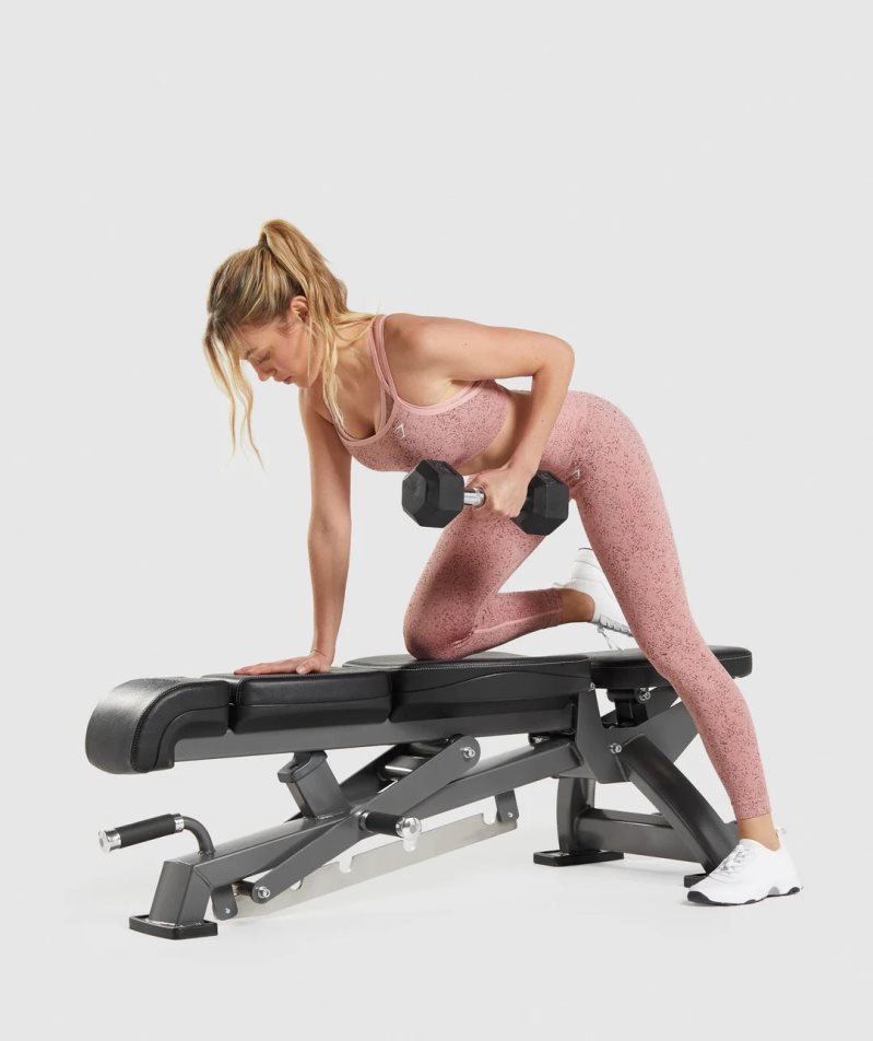 Gymshark Adapt Fleck Seamless Női Sportmelltartó Rózsaszín | HU-B-032