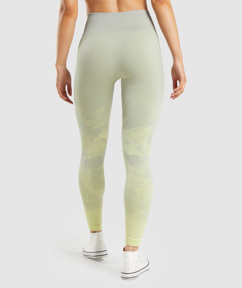 Gymshark Adapt Ombre Seamless Női Leggings Menta | HU-H-890