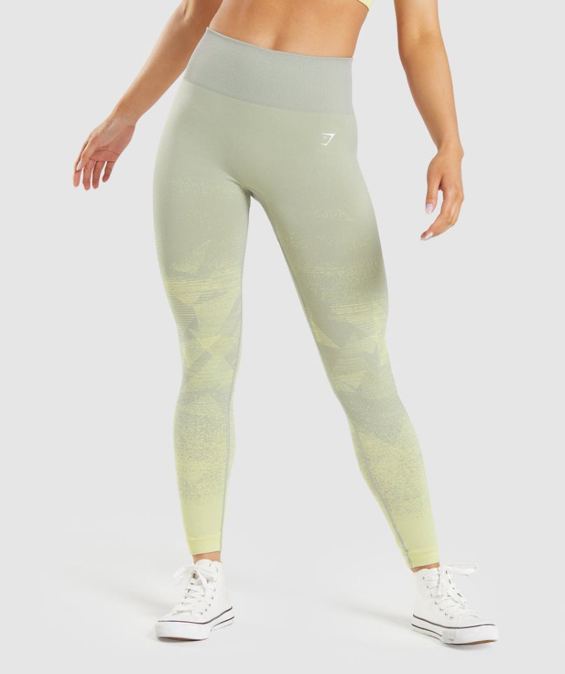 Gymshark Adapt Ombre Seamless Női Leggings Menta | HU-H-890
